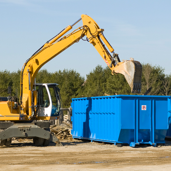 what size residential dumpster rentals are available in Moscow